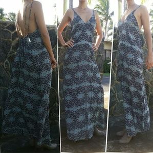 Silk thai hana dress acacia swimwear backless P XS